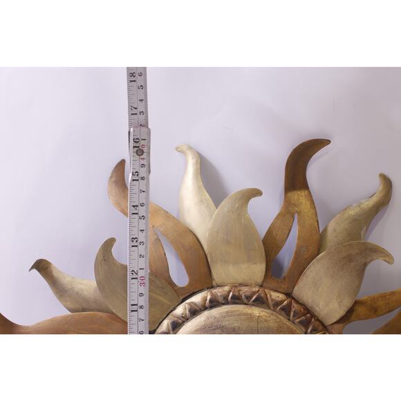 Sun Face, Wall Art, Medieval, Metal, 16", Wall Hanging, ~ 251107-WH D-2 - Picture 3 of 4